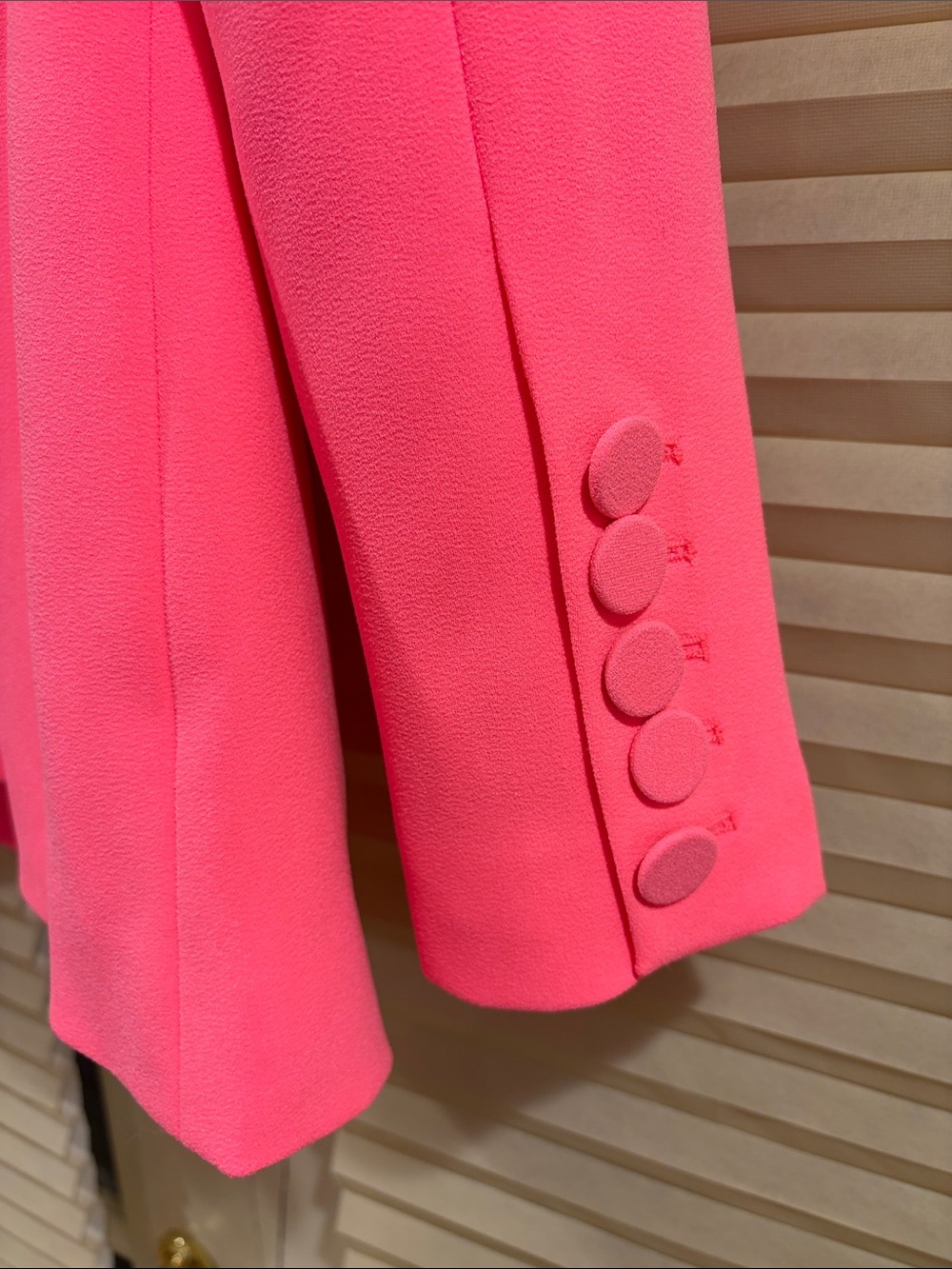 NWOT Alex Perry Vibrant Hot Pink Single-Button Tailored Blazer - Picture 6 of 8